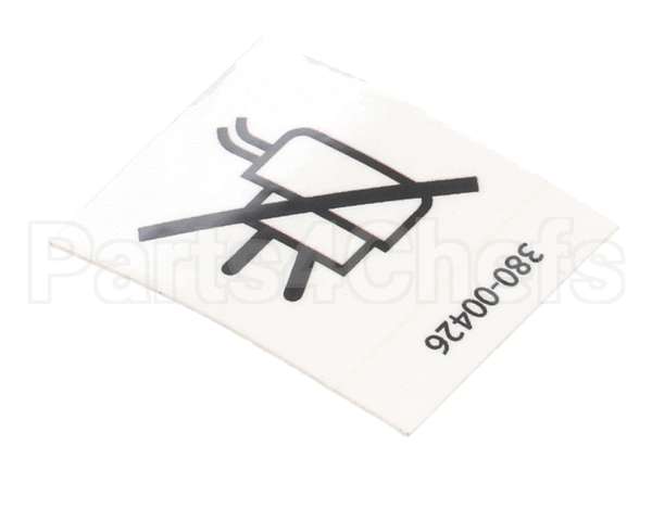 380-00426 Grindmaster Cecilware Label,Caution,Damaged Plug
