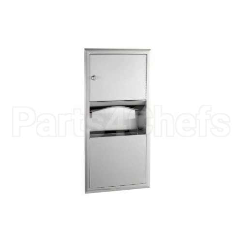 38118 Compatible Bobrick Recessed Paper Towel Disp Enser Waste Receptacle