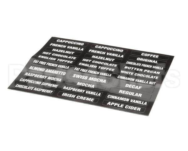 38749.0000 Bunn Decal, Flvr Labels Imix (New)