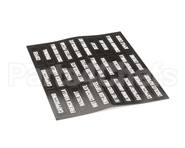 38749.0000 Bunn Decal, Flvr Labels Imix (New)