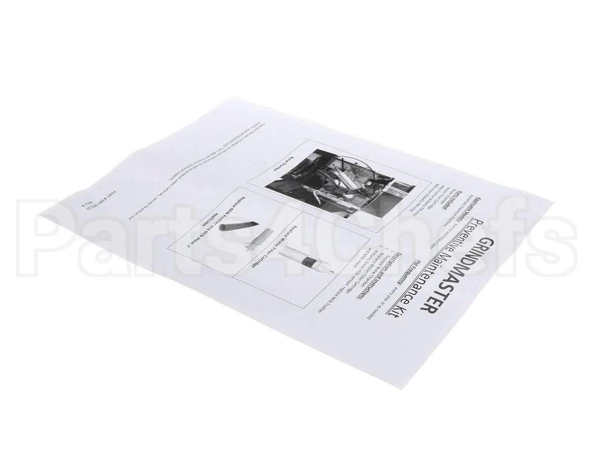 390-00110 Grindmaster Cecilware Instructions Pm Kit Korinto/Kobalto