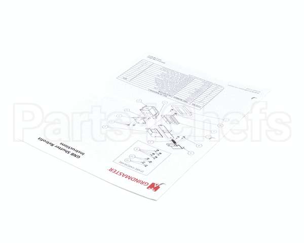 390-00173 Grindmaster Cecilware Instructions Shutter Kit Gnb