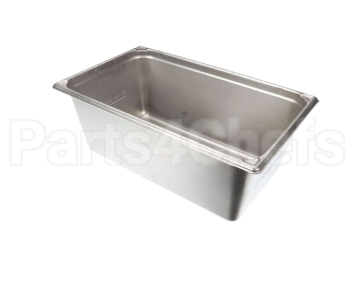 39368 Giles Pan, Breading, Ss, 8-In, W/Hole & Emboss