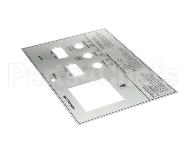 39464 Middleby Label,Control Face Ps570/555