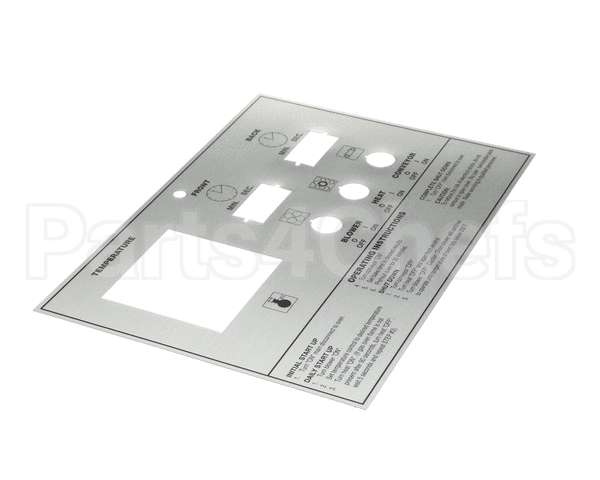 39464 Middleby Label,Control Face Ps570/555