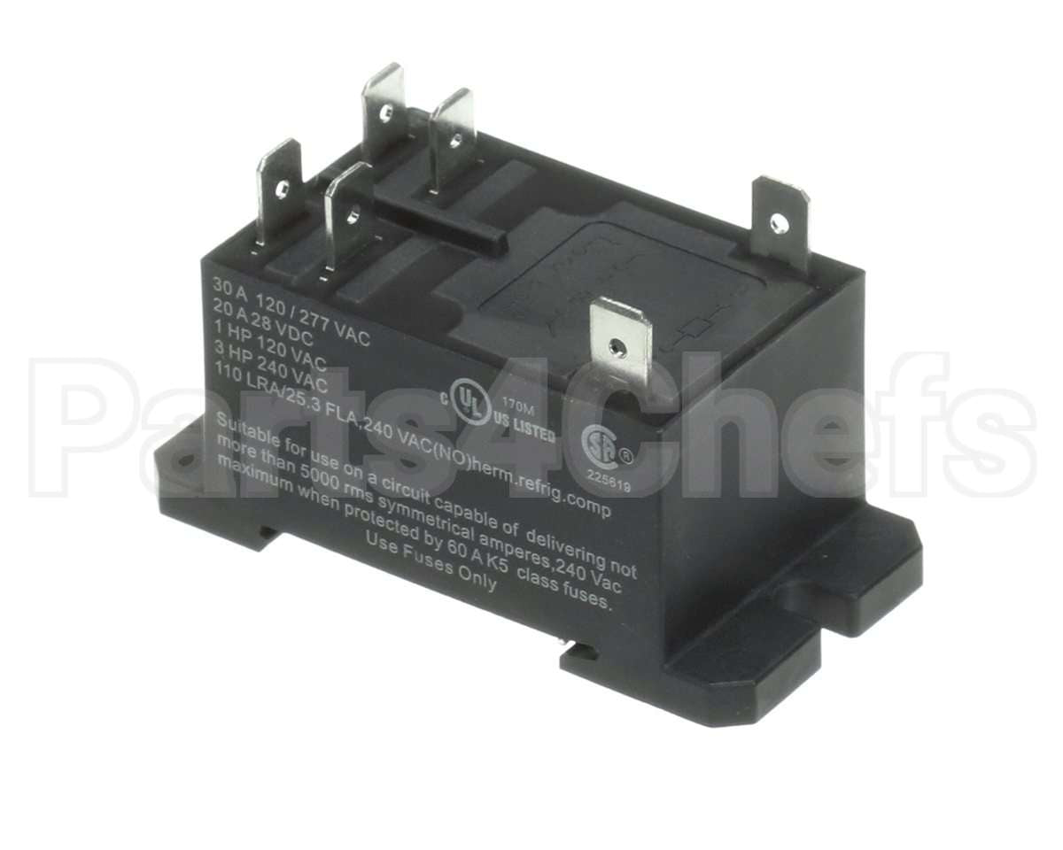 4-150 Continental Refrigeration Relay Dpst-No,30A,220-240Va