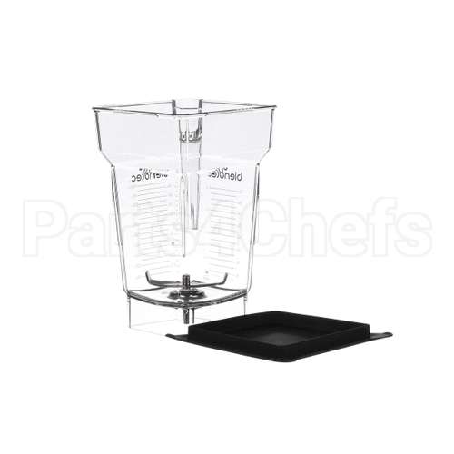 40-609-61 Blendtec 4 Sided Jar W/Soft Blk Lid