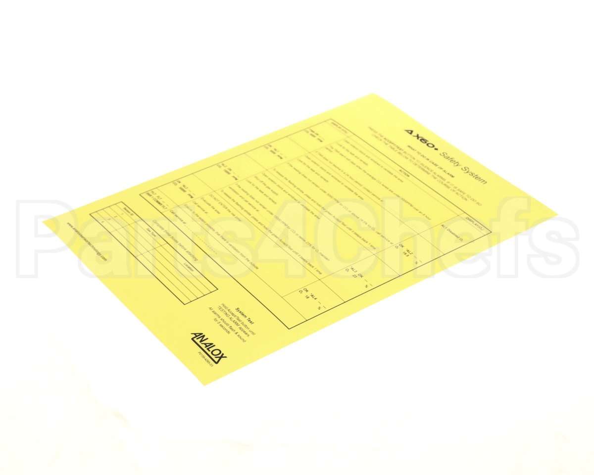 4000-0159-0030 Analox Sensor Signage Pack, Co2, Ifc