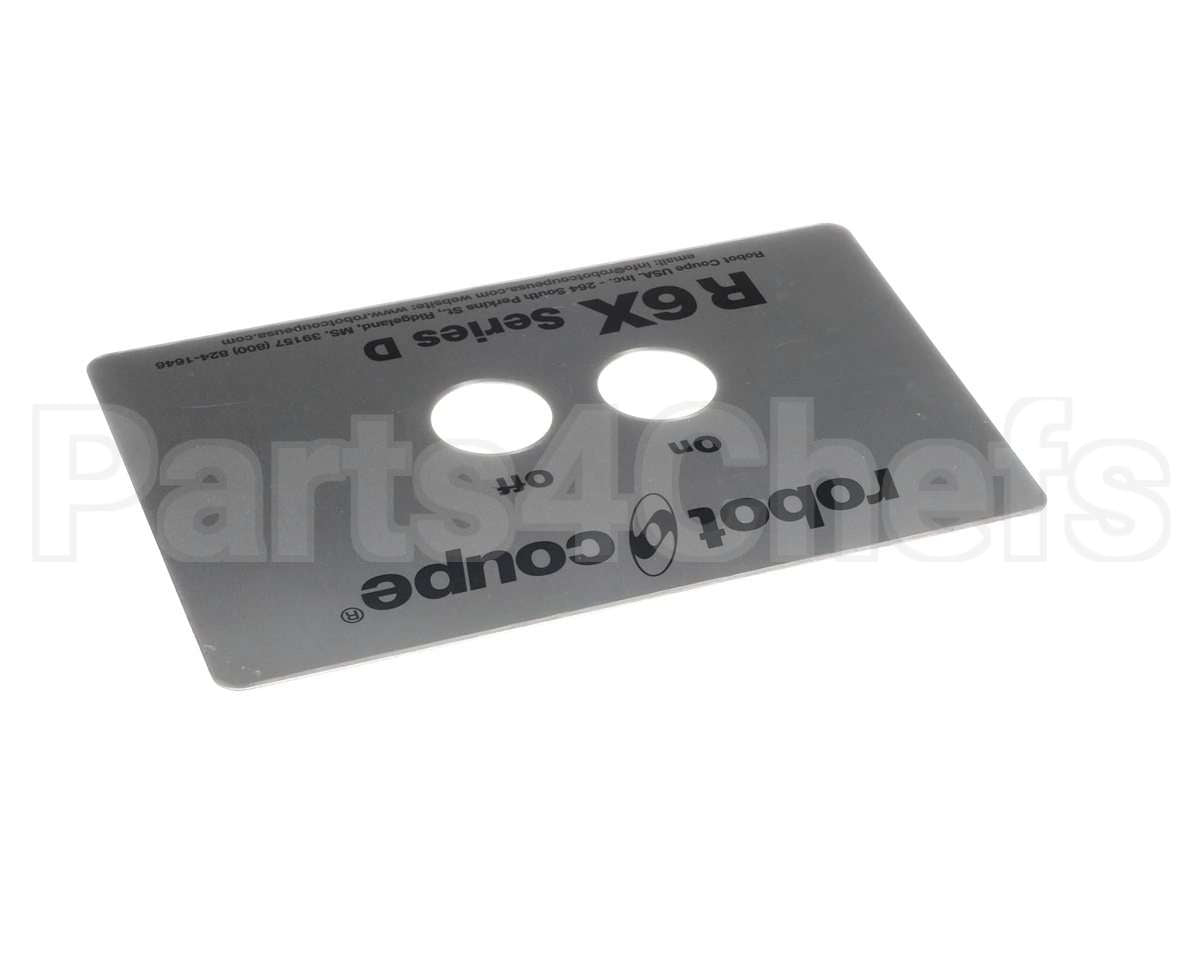 407233 Robot Coupe Front Plate R6X Series D