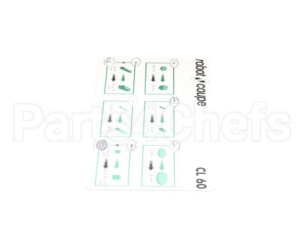 407295 Robot Coupe Cl60 Lateral Disc Plate