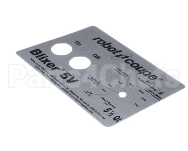 408089 Robot Coupe Front Plate Blixer 5Vv