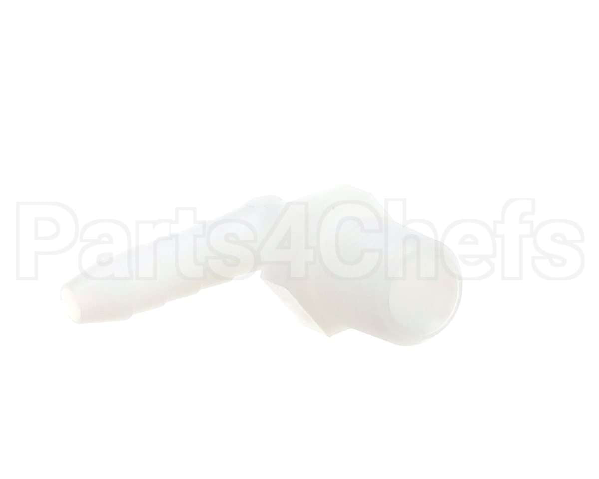 40877 Giles Fitting, 1/4 Barbed, 90-El, Nyl, 1/8 Npt