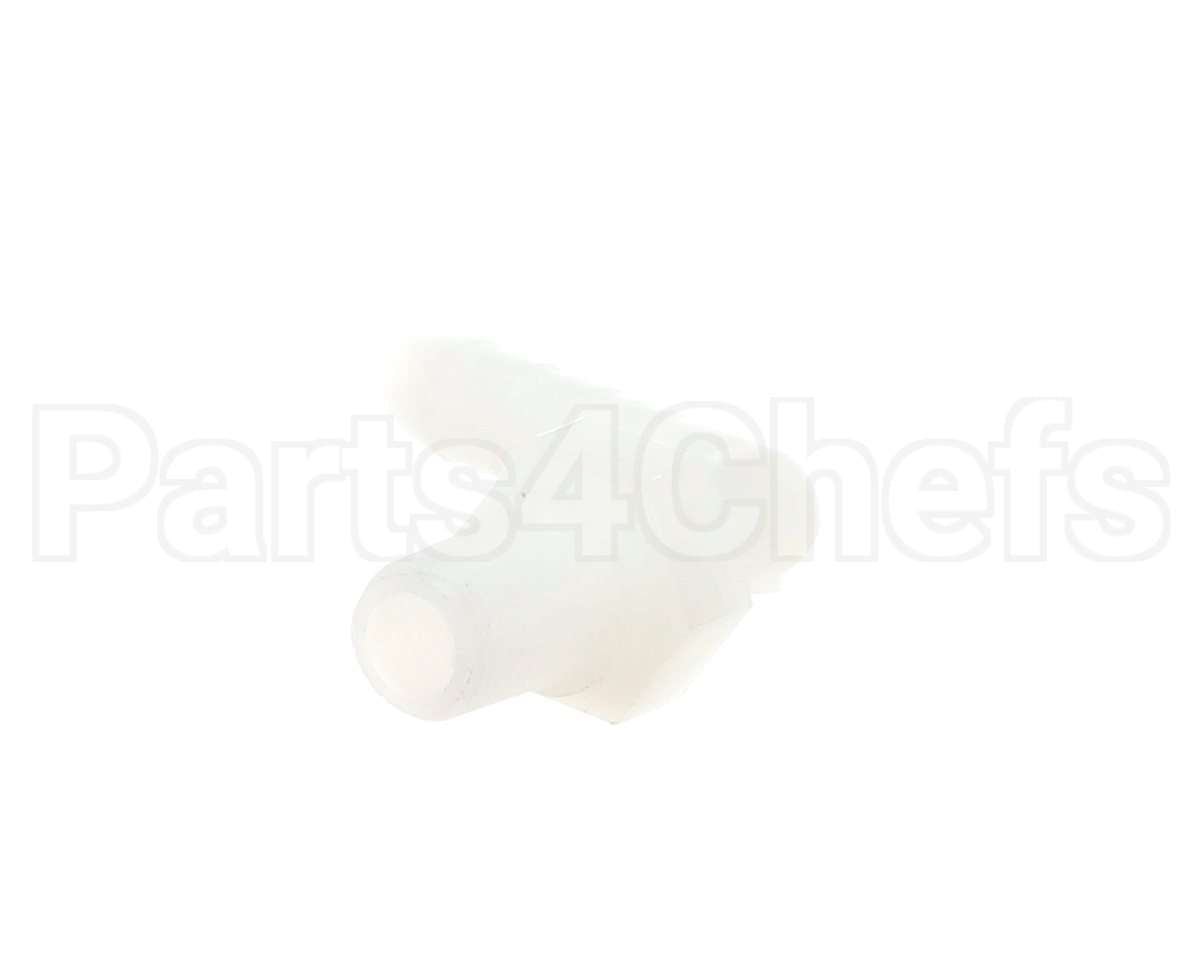40880 Giles Fitting, 1/4 Barbed, 90-El, Nyl, 1/4 Npt