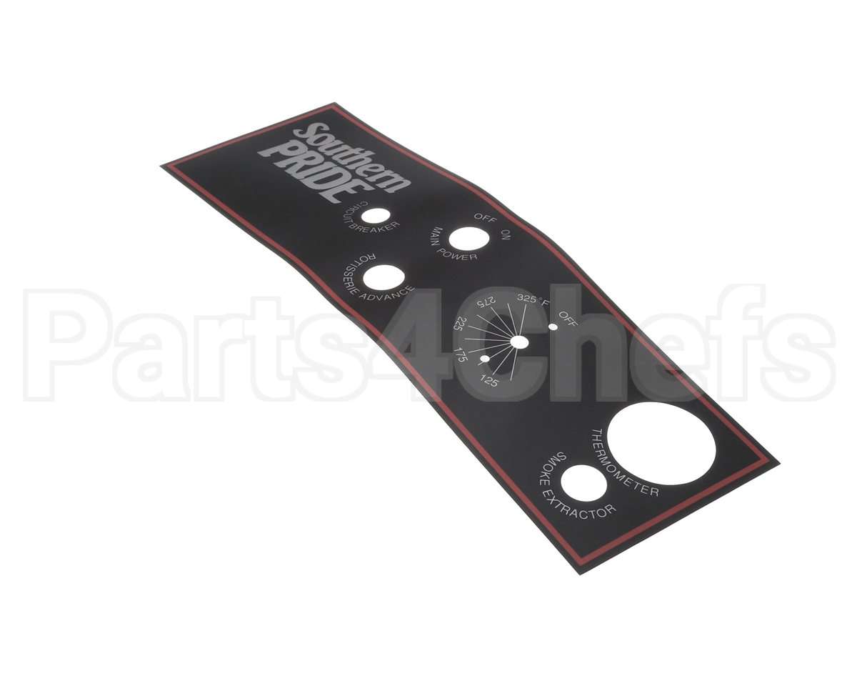 415020 Southern Pride Control Panel Overlay
