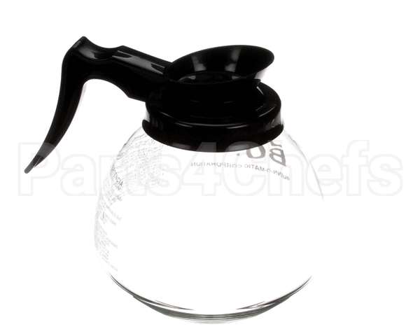 42400.0101 Bunn Decanter,Glass-Blk 12Cup 1Pk
