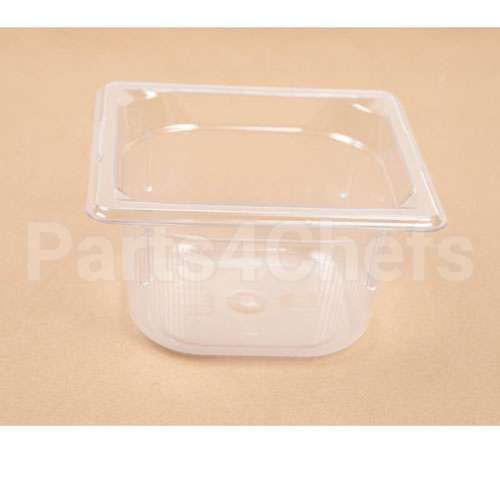 43581 Compatible Silver King 1/6 Size Plastic Pan 4In Deep