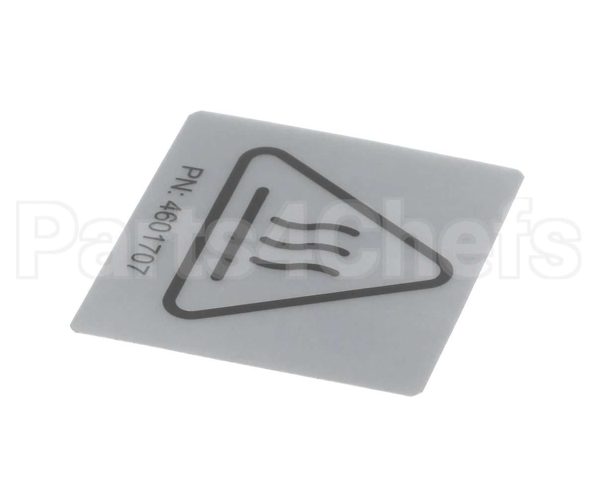 4601707 Garland Label - Iso Caution Hot