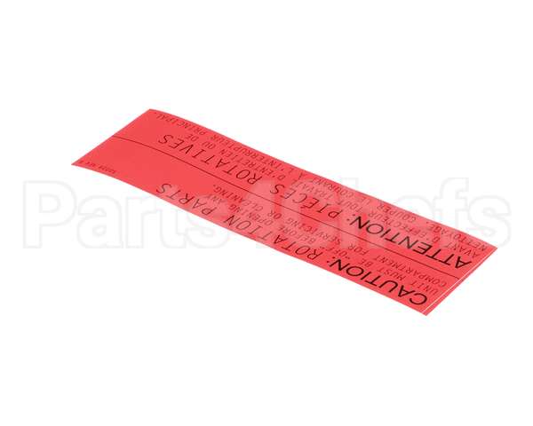 50039 Middleby Label,Caution Rotating Pt Us/Can