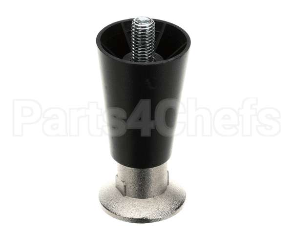 50206 Continental Refrigeration Legs, 4" Black (Adjustable Up To 5-1/4")