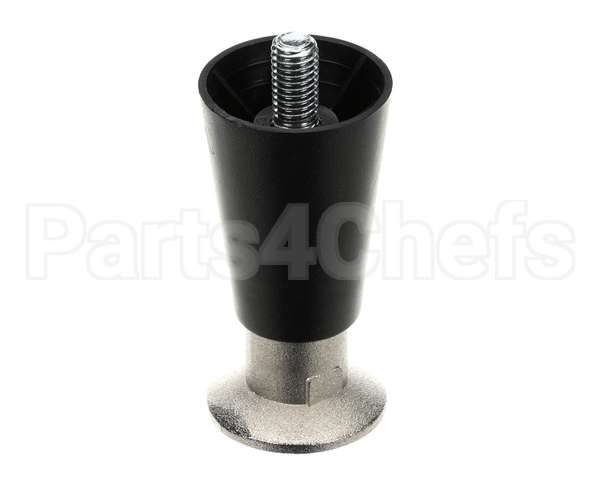 50206 Continental Refrigeration Legs, 4" Black (Adjustable Up To 5-1/4")