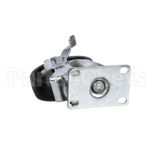50212 Continental Refrigeration Caster, Flat Plate (4" W/ Brake) (5-1/8"