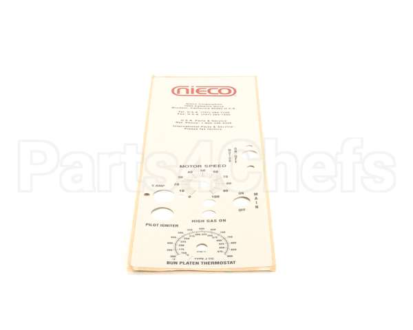 5146-11 Nieco Label, Control Box (6/824Bgt,930/950G)