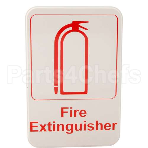 5618 Compatible Traex Sign, Fire Extinguisher, 6X9"