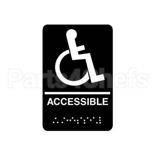 5632 Compatible Traex Braille Accessible Sign 6 X 9 In