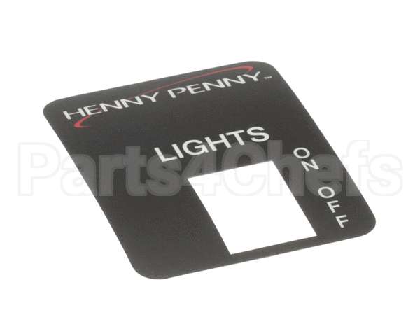 59305 Henny Penny Label - Lights W/O Prb