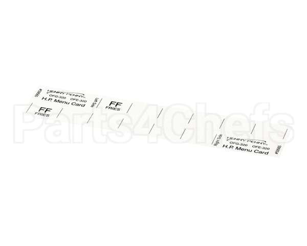 59565 Henny Penny Menu Card - Hp Gm