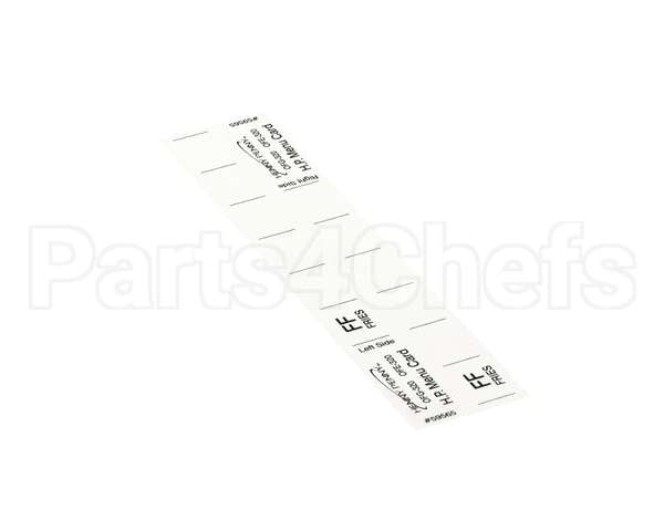 59565 Henny Penny Menu Card - Hp Gm