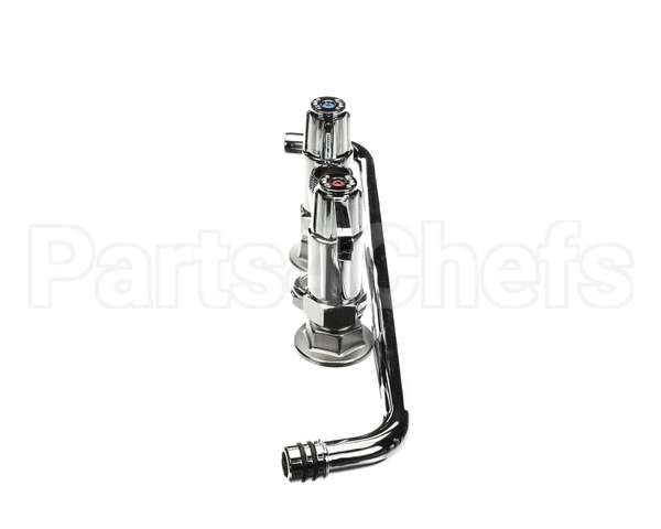 5F-4DLX14 T&S Brass Faucet, Deck Mount, 4 Centers, 14 Swing