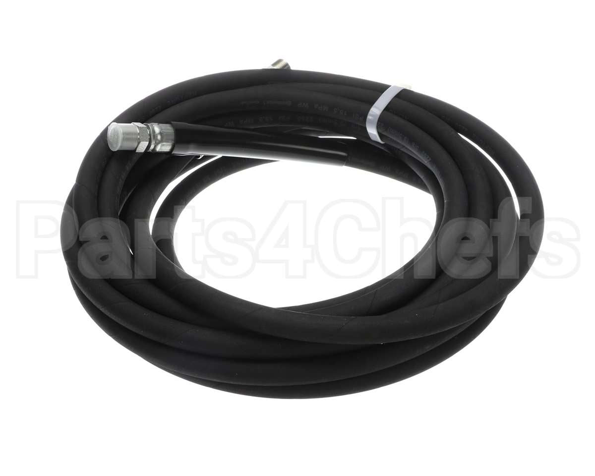 5HR-2HSE-25 T&S Brass 3/8 X 25' Equip Hose, Black, Medium Pres