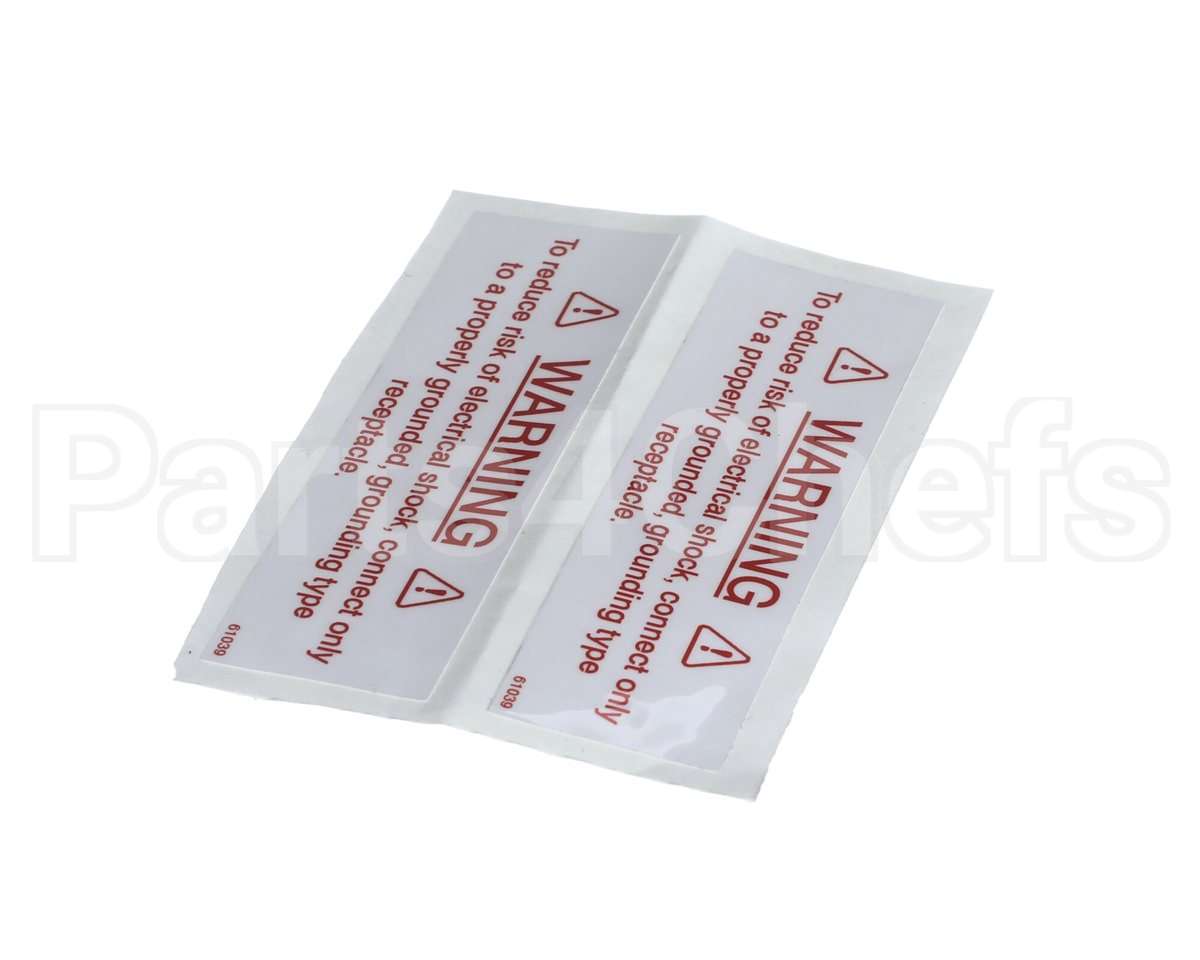 61039 Henny Penny Label-Electrical Warning