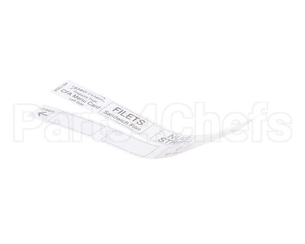 61725 Henny Penny Menu Card-Cfa Pressure Fryer