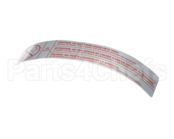 61848 Grindmaster Cecilware Decal, Front Caution