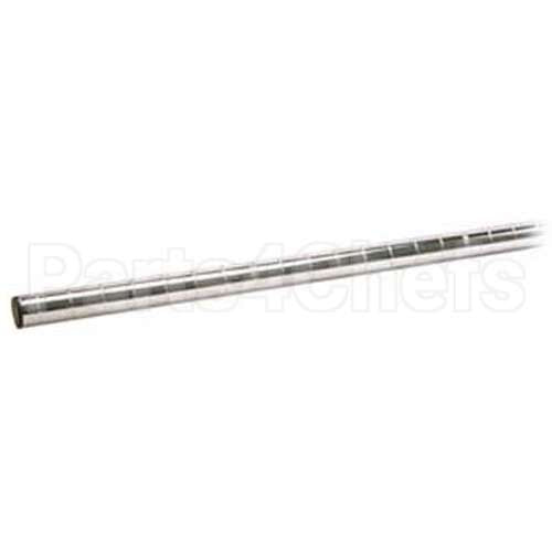 63UP Compatible Intermetro Post, Caster, 63", Chromepltd