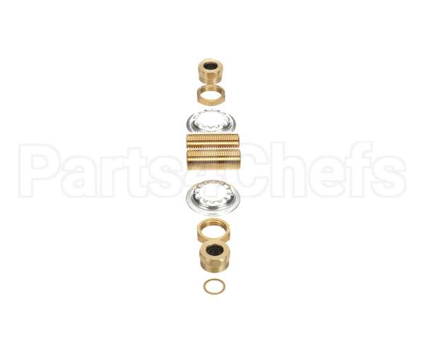 64238 Fisher Close Nipple 1/2 Brs 2Ea