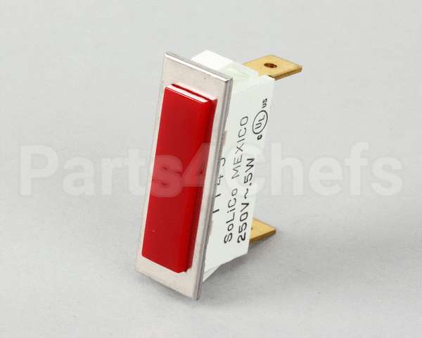 6504 Blodgett Light, Ind. 250V Red, Rect