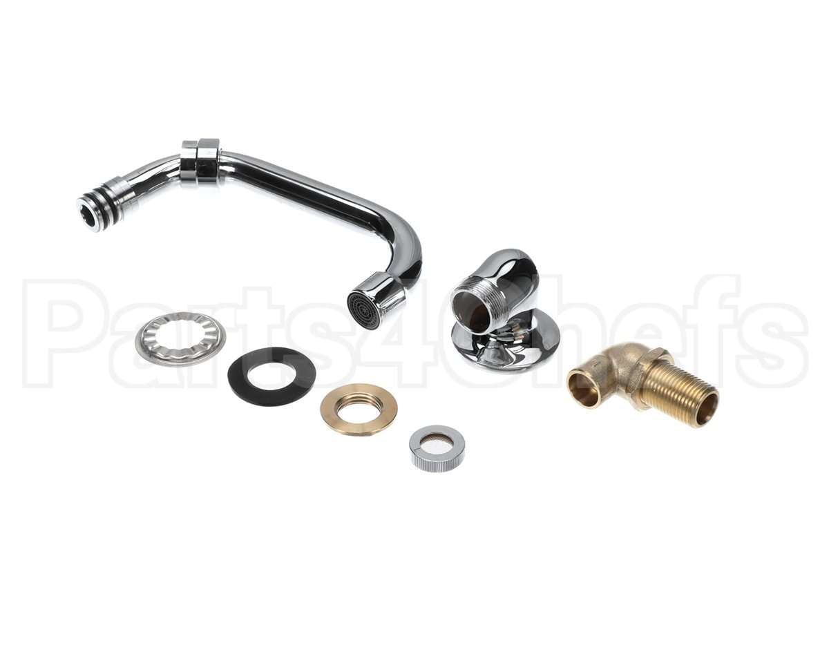 67419-6W-LF Perlick Swing Spout, 6, Wall Mnt, 1/2