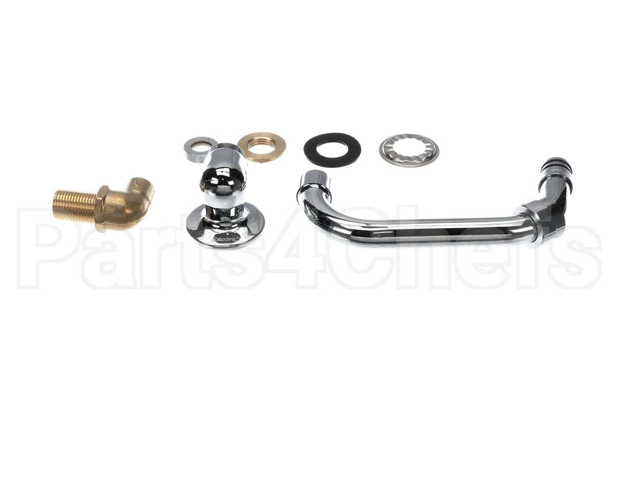 67419-6W-LF Perlick Swing Spout, 6, Wall Mnt, 1/2