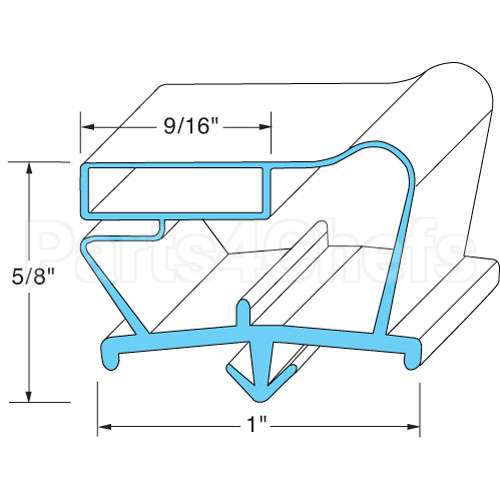 703-963D-41 Compatible Beverage Air Gasket, Door (23-1/8" X 15-1/8")