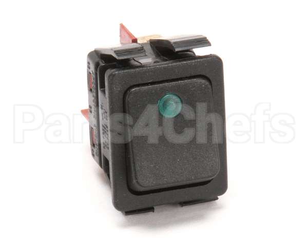 781870 Newco Switch,Black Rocker W/Grn
