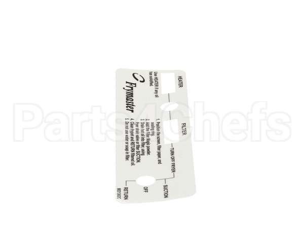 8021302 Frymaster Label,Pf Frymster Switch Plate