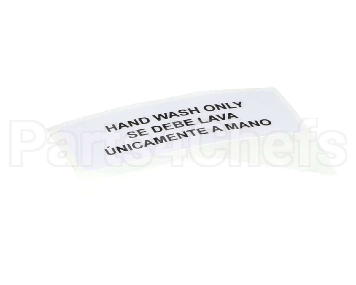 80314 Server Hand Wash Only Label