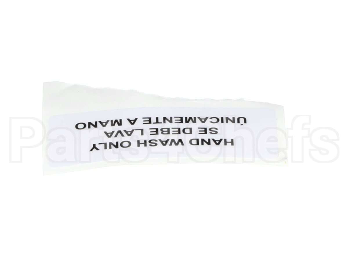 80314 Server Hand Wash Only Label