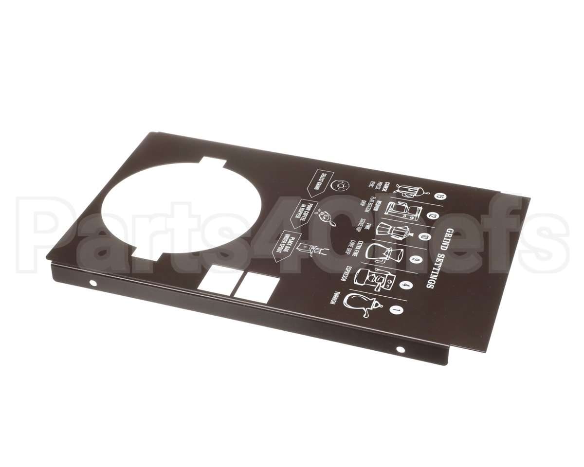 83363TS Grindmaster Cecilware Panel, Upper Front, Drk Brwn,S