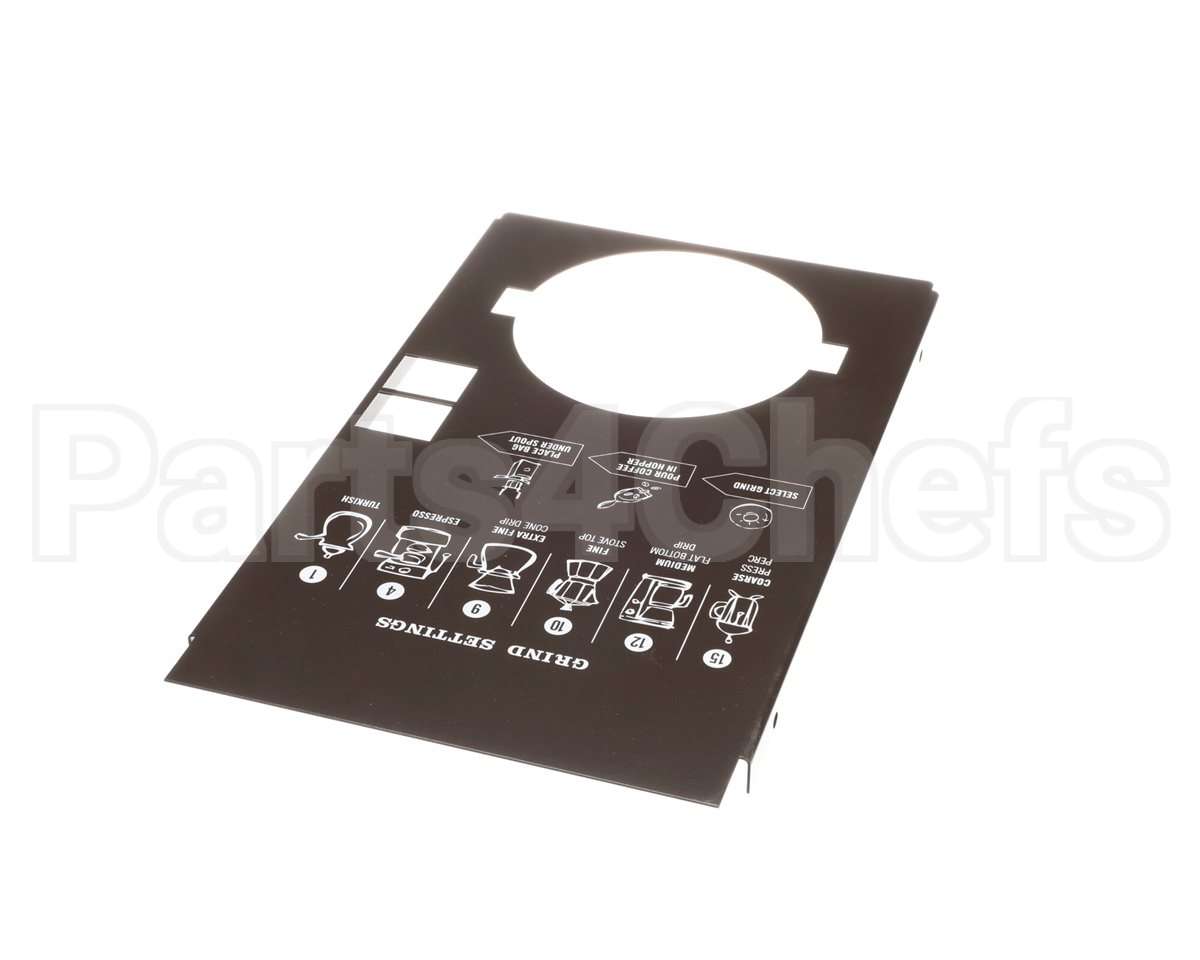 83363TS Grindmaster Cecilware Panel, Upper Front, Drk Brwn,S