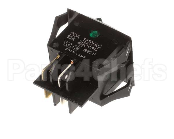 83554 Perfect Fry Switch, Rocker 250Vac Green