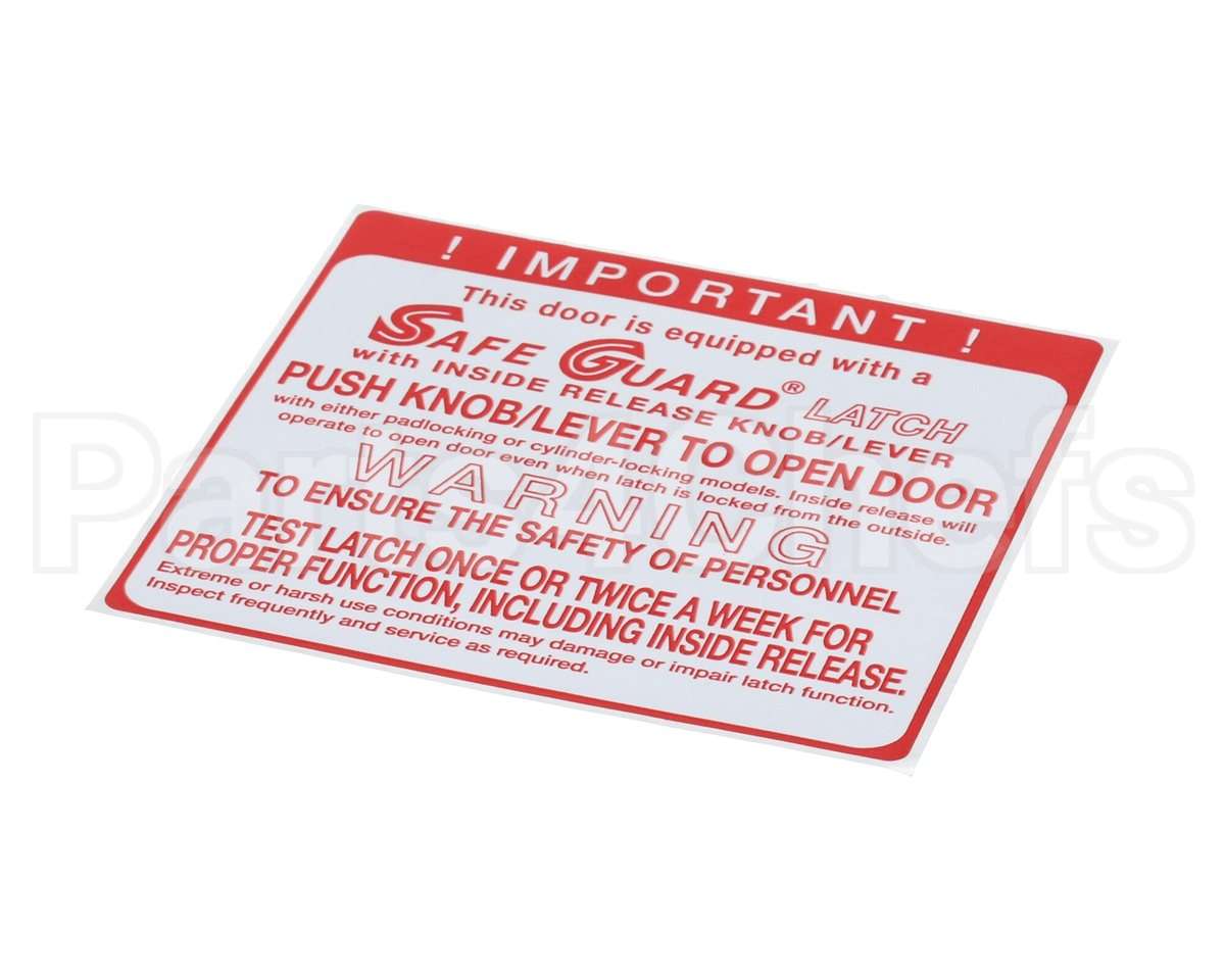 90055DECAL Kason Safeguard Decal